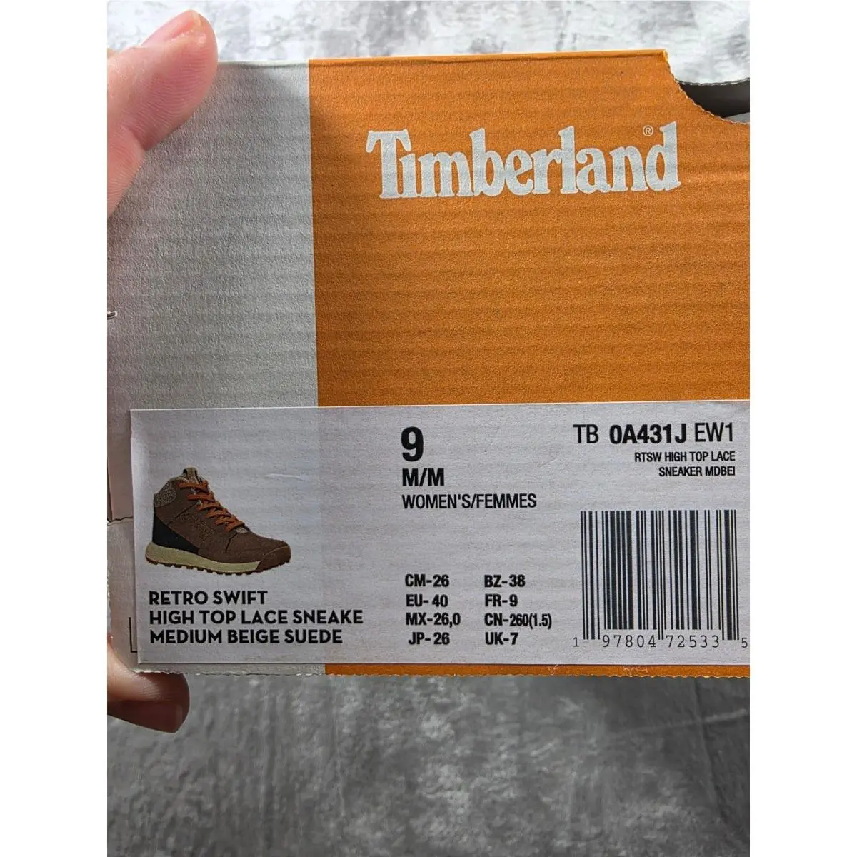Timberland shoes - Retro Swift High Top Lace Sneaker - Beige 1