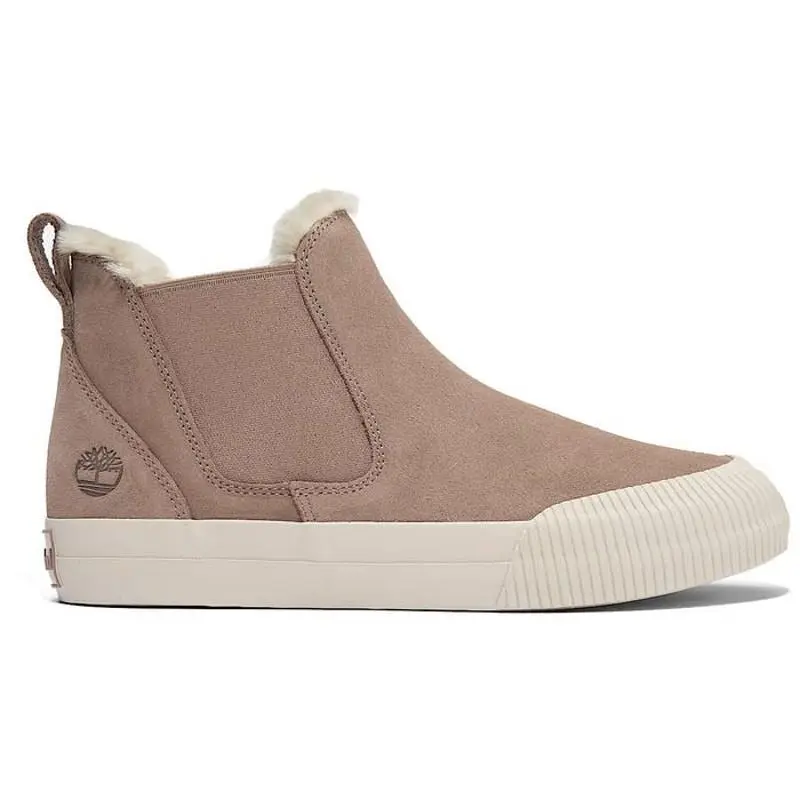 Timberland Women`s 9.5 Skyla Bay 2.0 Mid Warm Lined Sneaker Taupe Suede