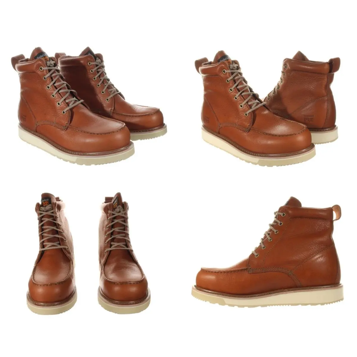 Timberland Pro® Men`s Wedge 6 Inch Soft Toe Brown Leather Work Boot Size 9.5