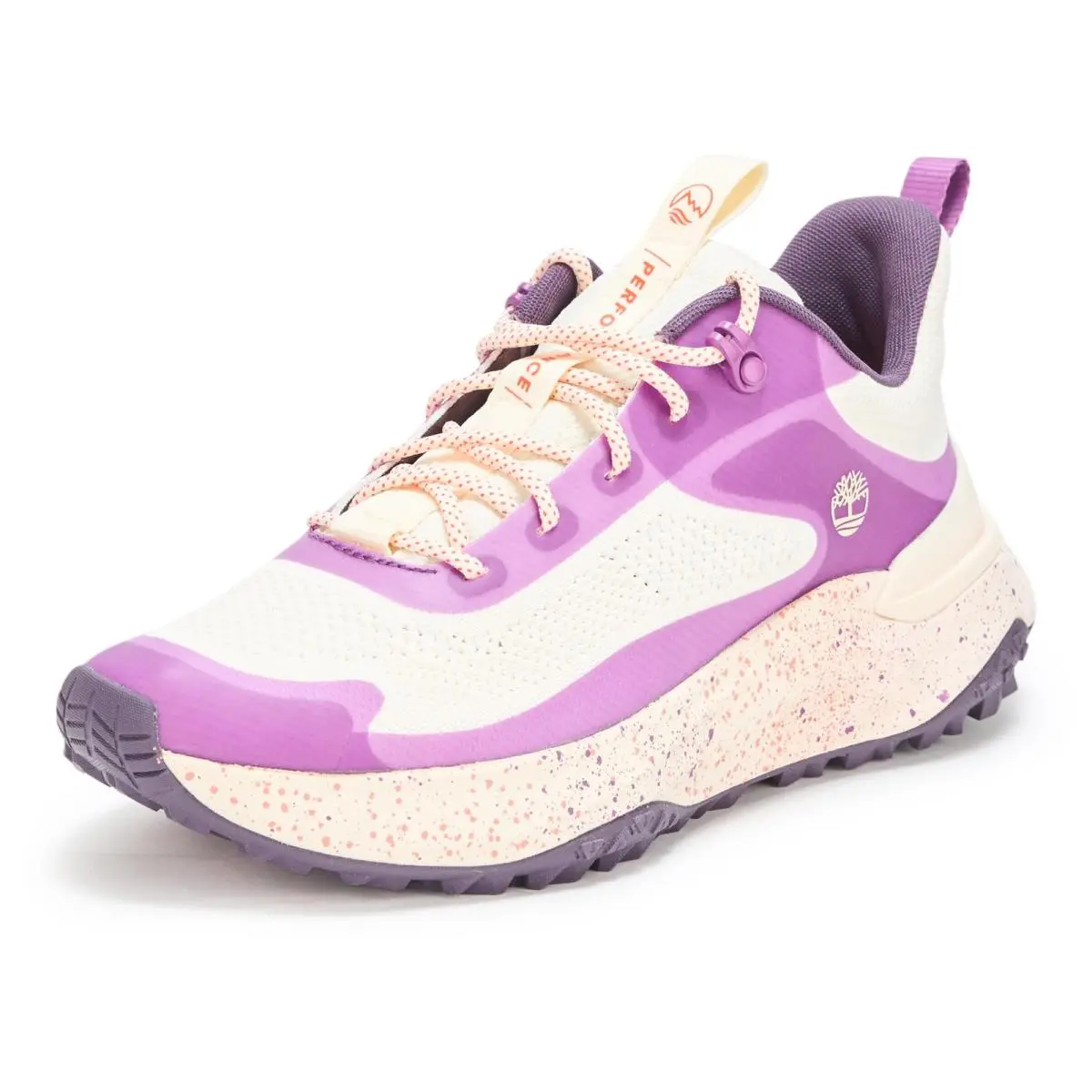 Timberland Women`s Motion Access Low Lace Up Sneaker Nat W Bright Purple Knit 9 Medium