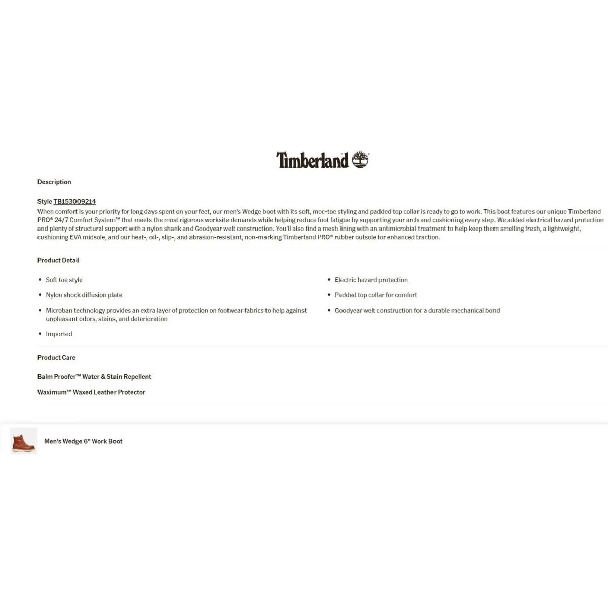 Timberland shoes - Timberland Pro® Wedge 6