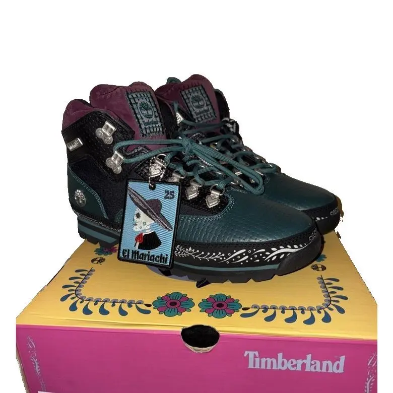 Timberland shoes - (Dia De Muertos) Teal Full Grain Rebotl - TB0A2P27 A4W 5