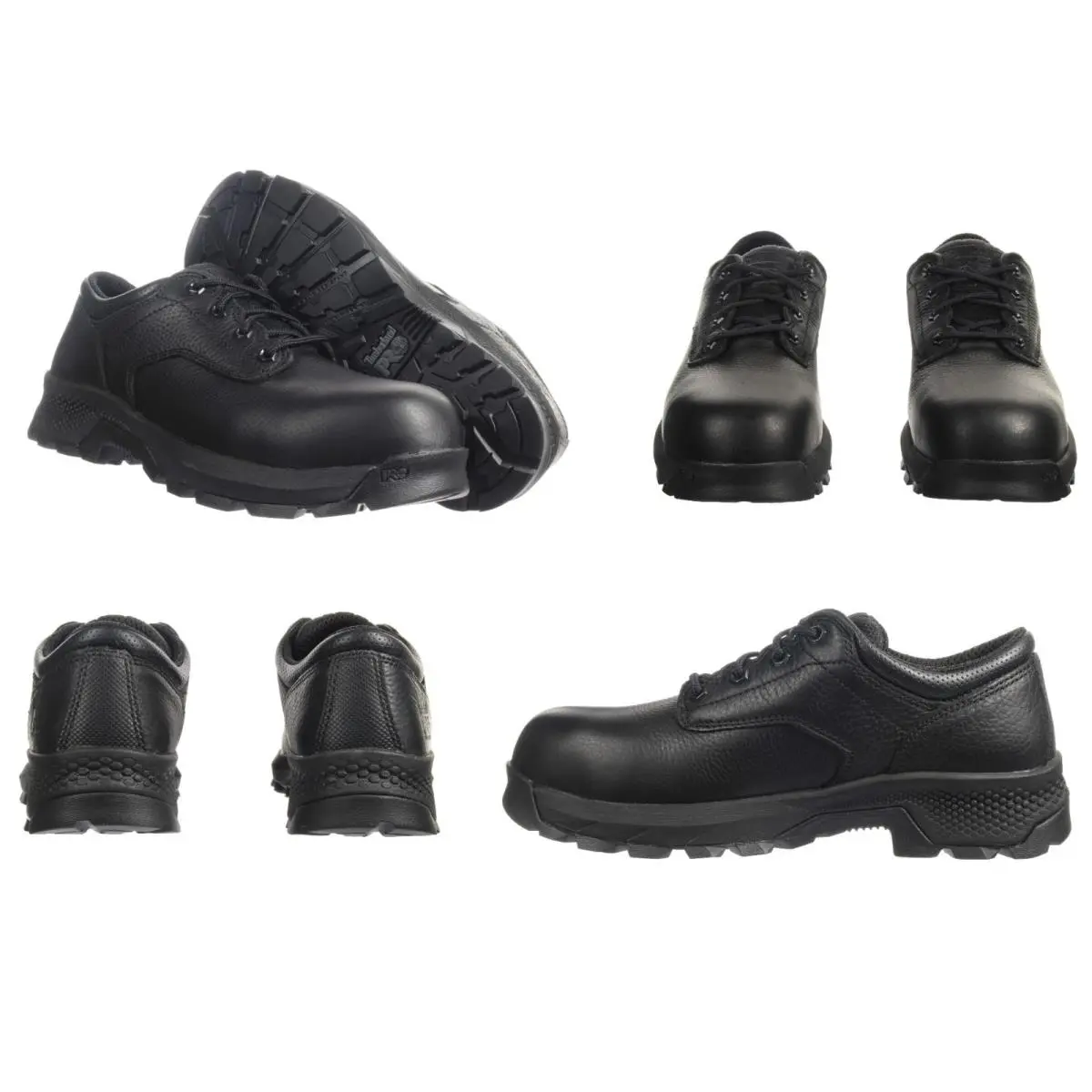 Timberland Pro Men`s Titan™ EV Oxford Composite Toe Black Work Shoes Size 9 - Black Ruster