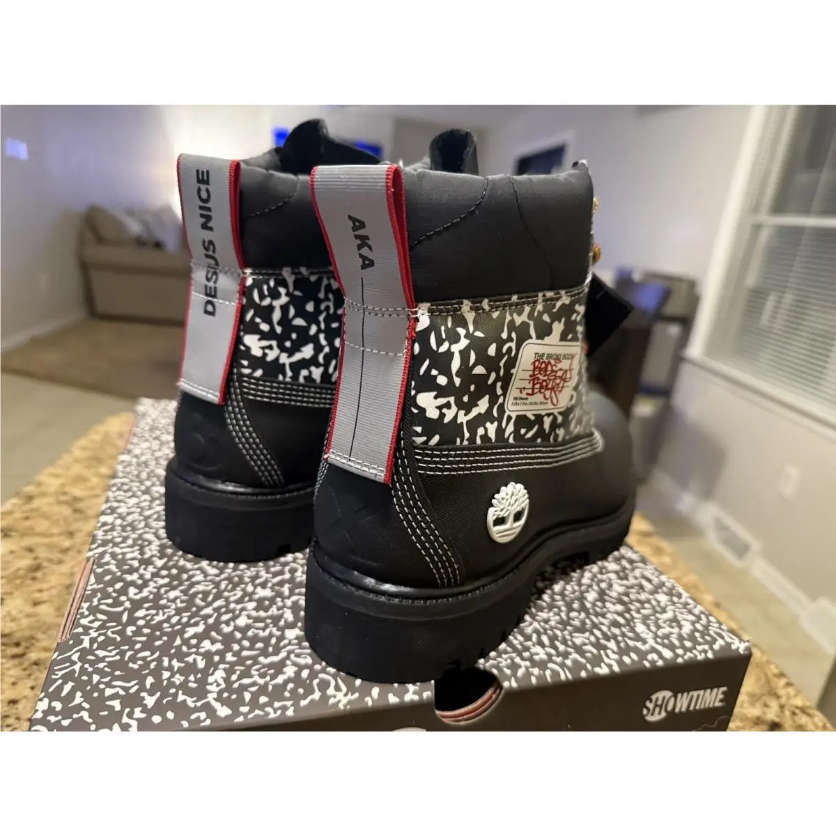 Timberland shoes - TIMBERLAND MEN`S DESUS & MERO X 6-INCH BOOTS - Black Full-Grain/White 2