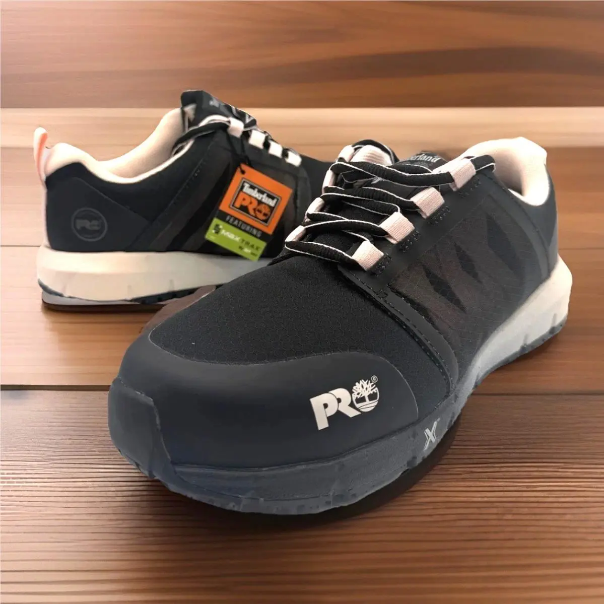 Timberland Pro Women’s 7.5M Work Shoes Steel Toe Slip Resistant Black EH