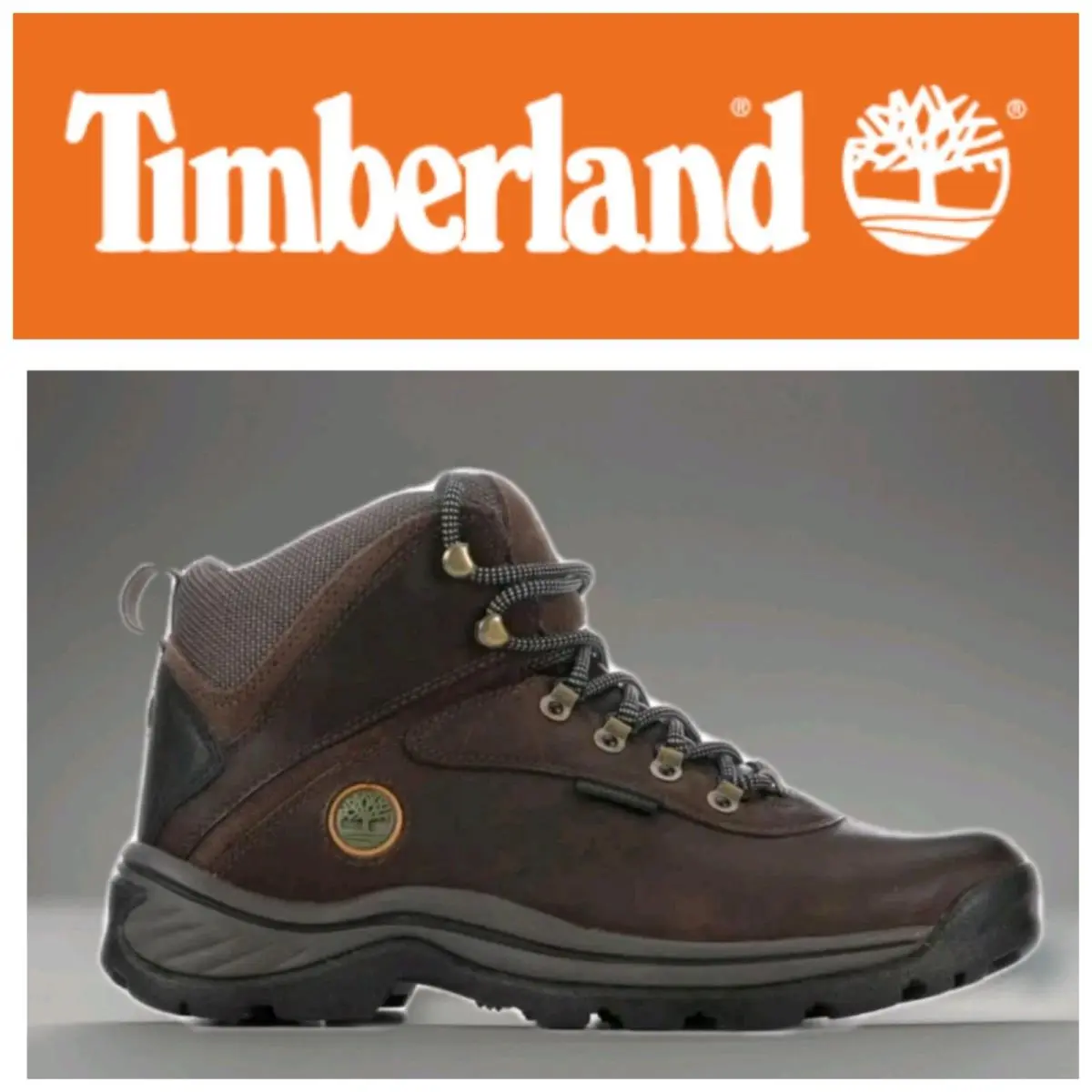Men`s SZ 13M Timberland White Ledge Boots Waterproof Mid Hiker Brown Boot