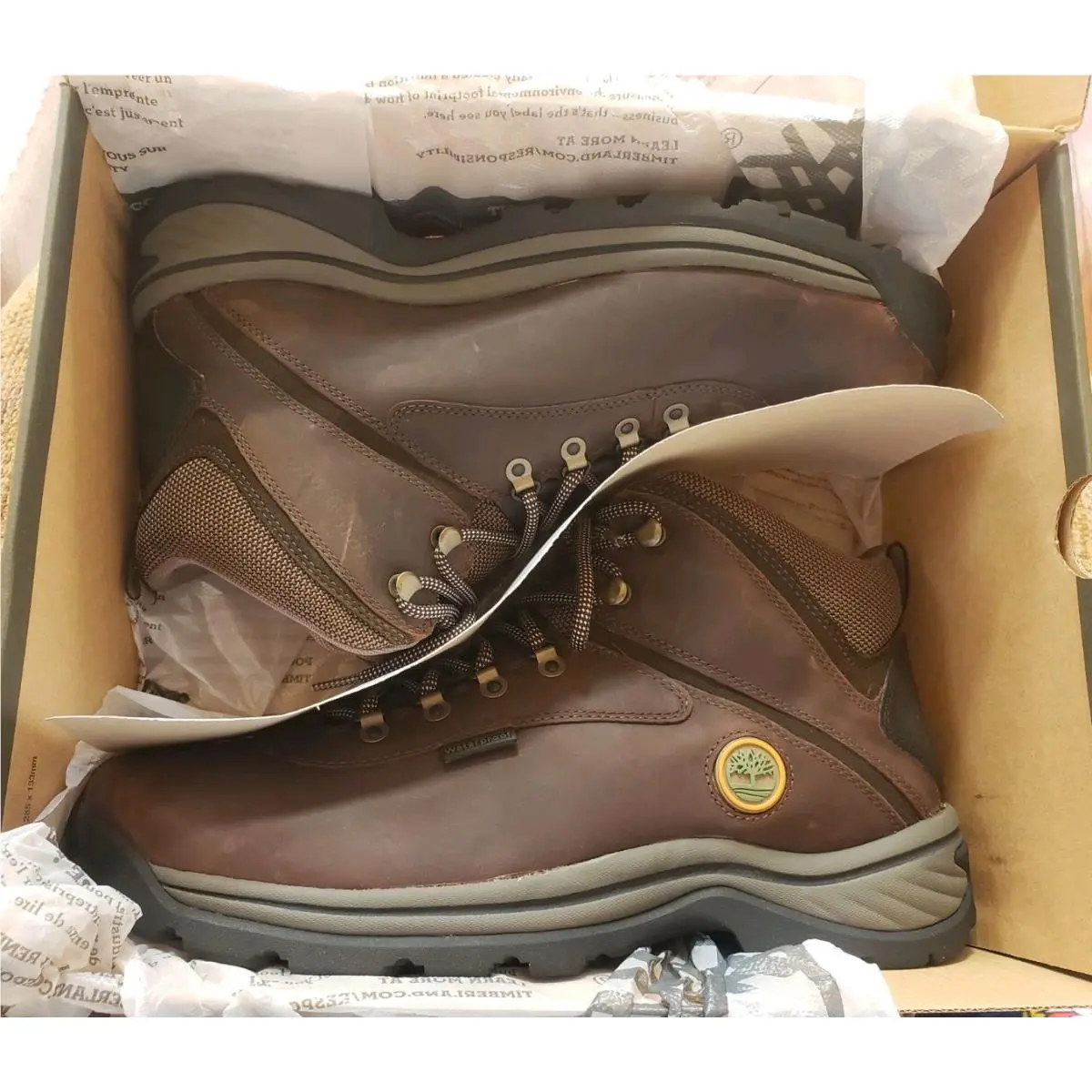 Timberland shoes - Timberland White Ledge Waterproof Mid Hiker - TB012135214 - Brown (UPC: 829024285862) 8