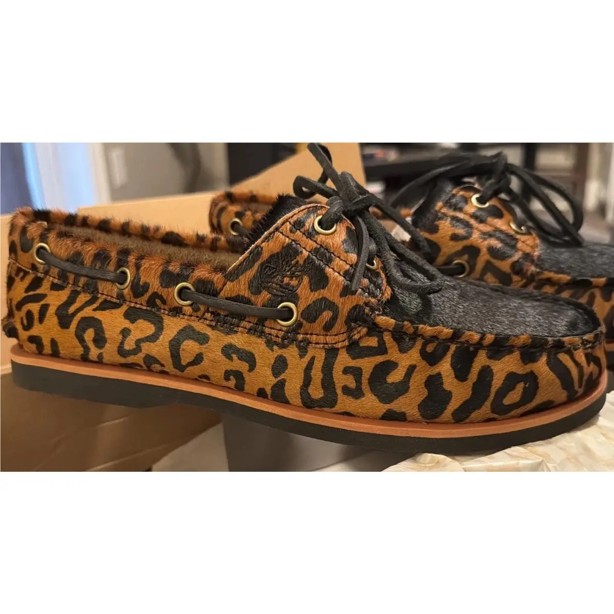 Timberland shoes - Timberland Handsewn - Handsewn - Brown/Maroon Leopard Spots 3