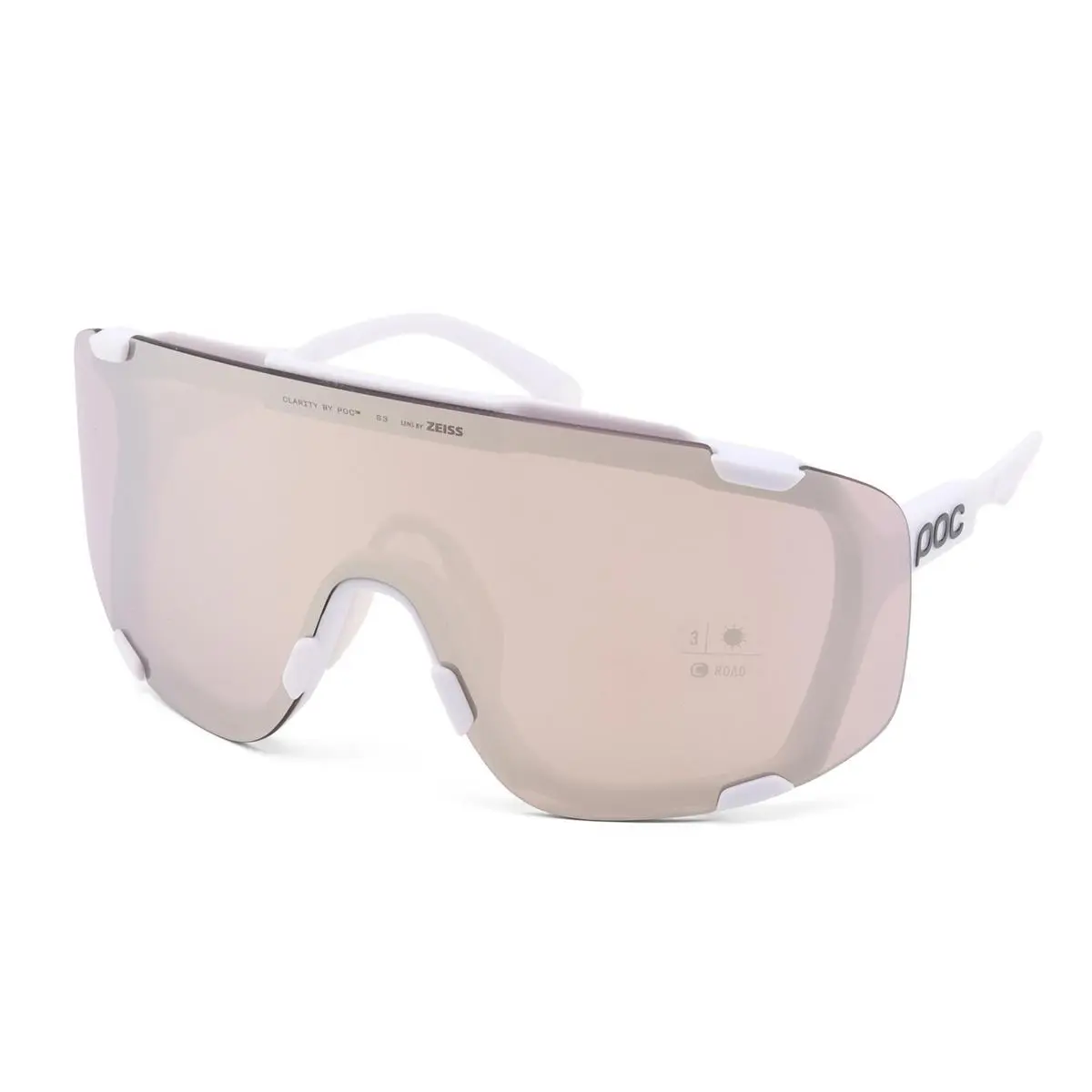 Poc Devour Sunglasses Hydrogen White Sunny Silver/clear DV10139545ONE1 by POC