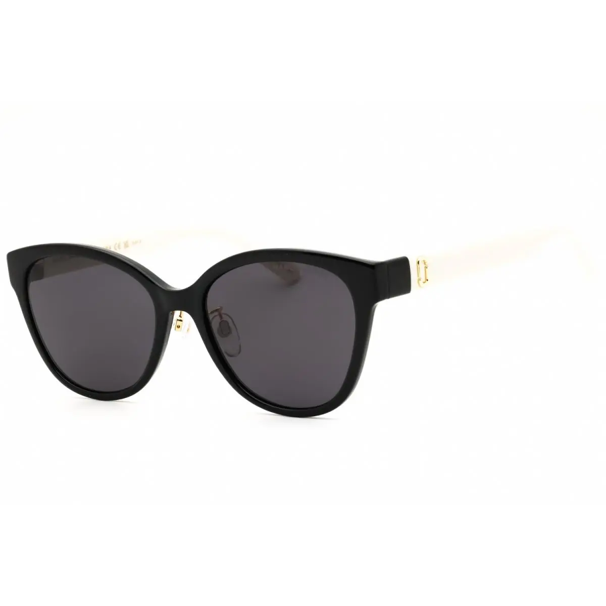 Marc Jacobs Marc 648 G S 080S IR Sunglasses Black White Frame Gray Lenses 55mm