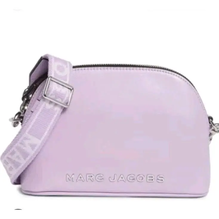 Marc Jacobs Small Dome Leather Women`s Crossbody Bag Wisteria Lilac
