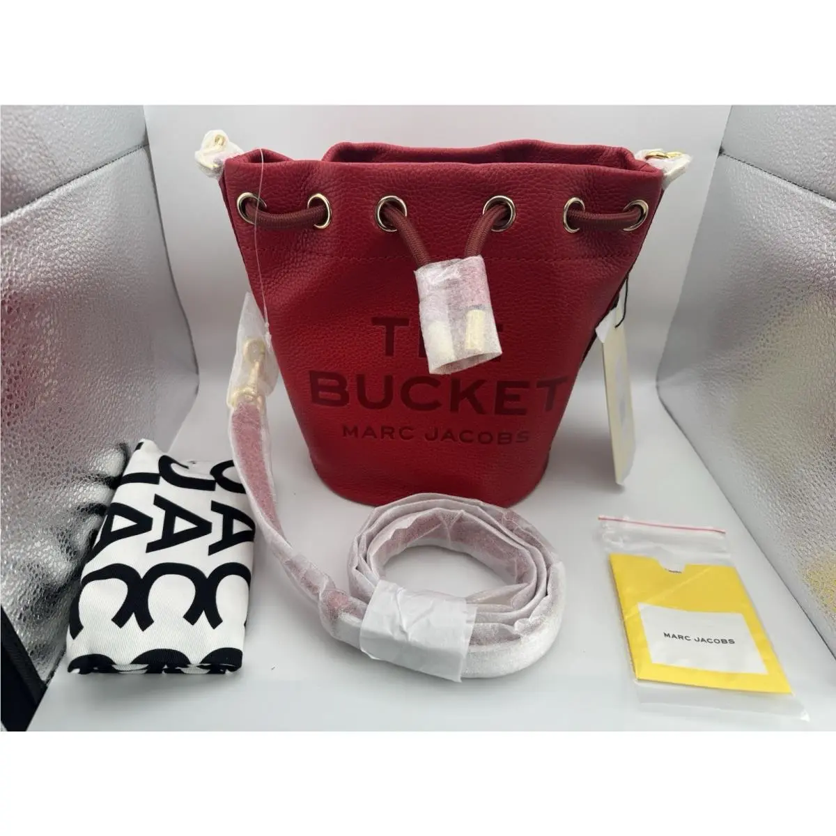 Marc Jacobs The Bucket Bag Purse Crossbody Red