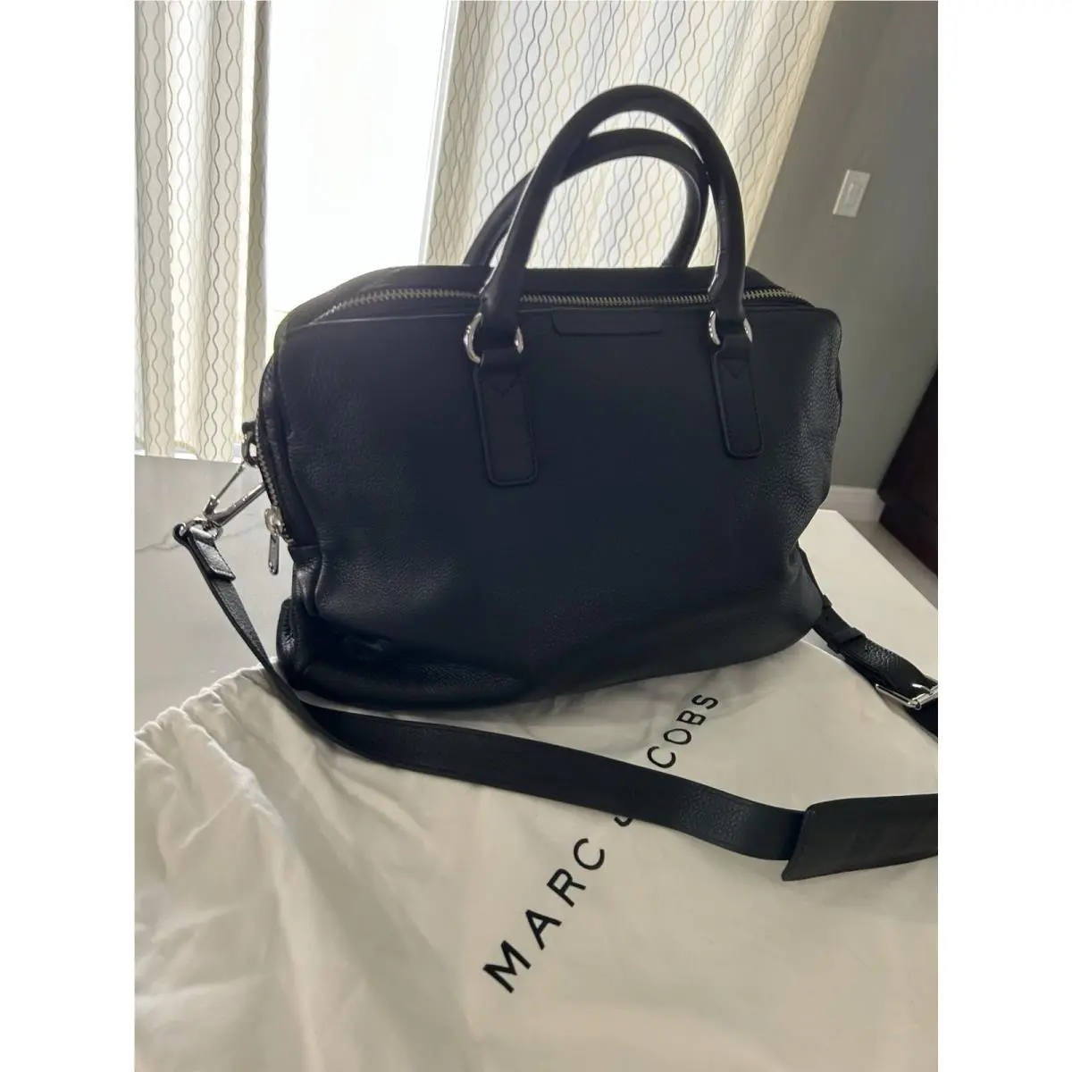 Marc by Marc Jacobs Black Leather Messenger/ Shoulder Bag by Marc By Marc Jacobs