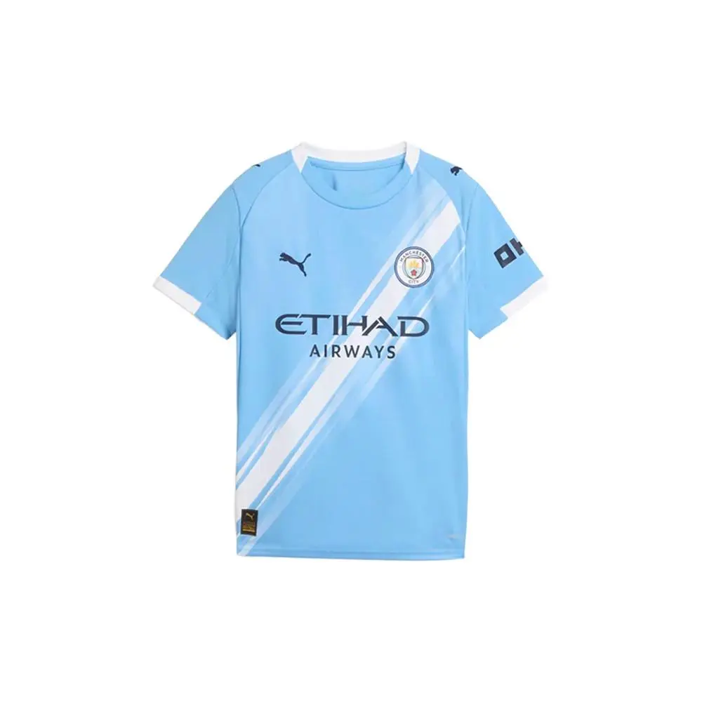 Puma Manchester City Home Crew Neck Short Sleeve Jersey Youth Boys Size