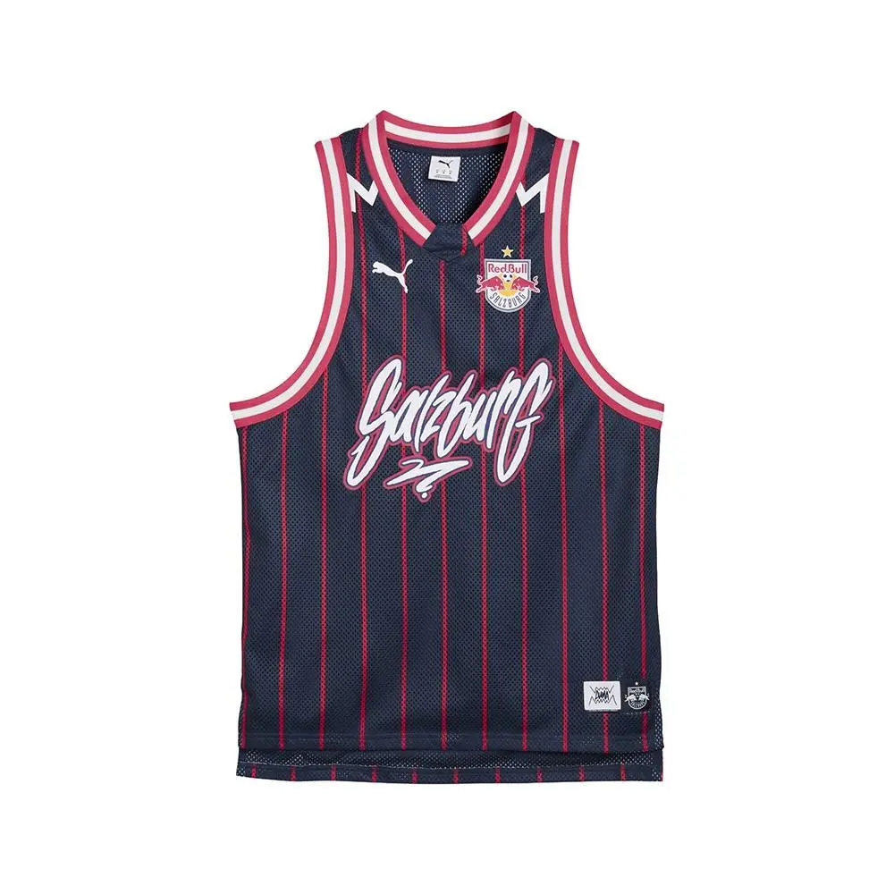 Puma Hoops X Fc Red Bull Salzburg Crew Neck Sleeveless Jersey Mens Blue 634334