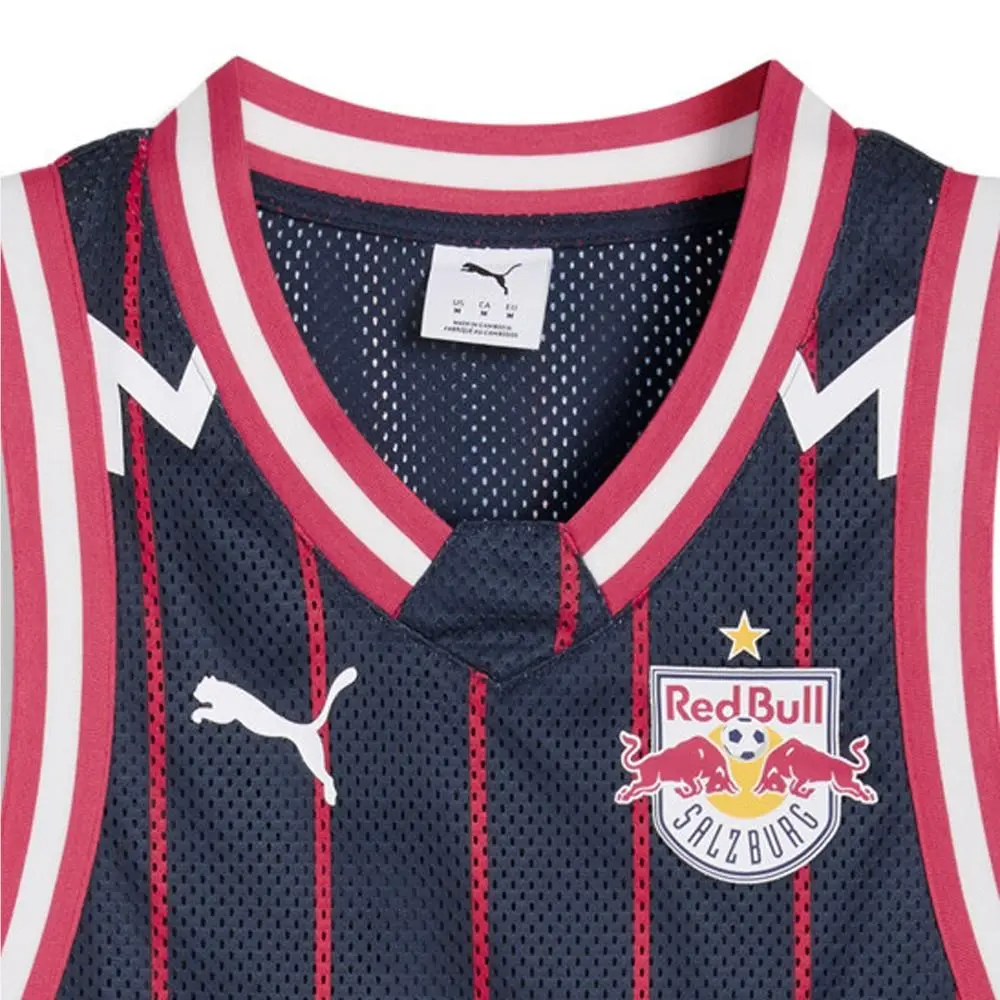 Puma clothing - PUMA  Hoops X Fc Red Bull Salzburg Crew Neck Sleeveless Jersey - 63433401 - Blue 10