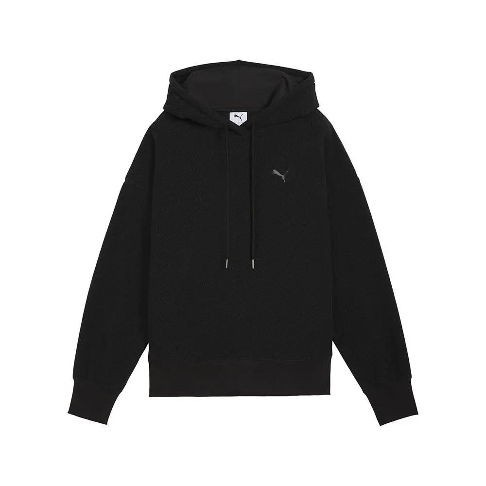 Puma Her Oversized Winterized Pullover Hoodie Womens Black Casual Outerwear 6888