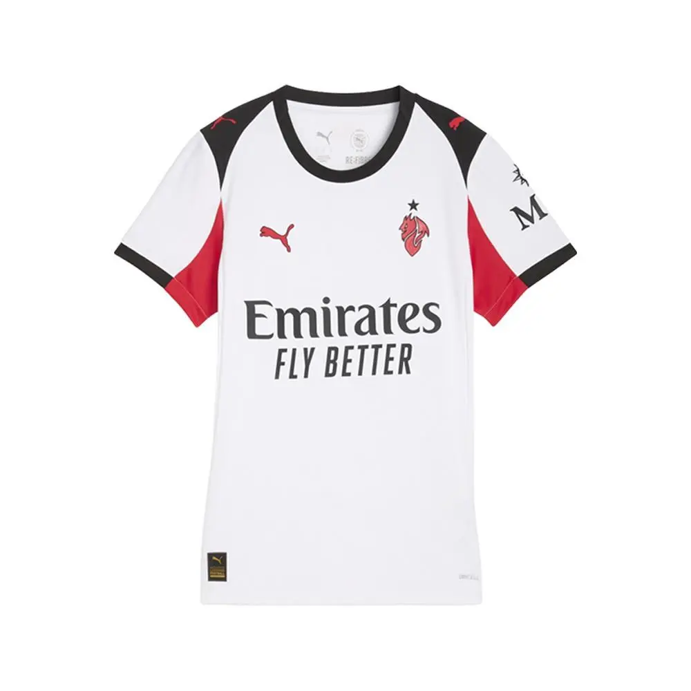Puma Ac Milan Away Crew Neck Short Sleeve Jersey Womens Size M 7799730
