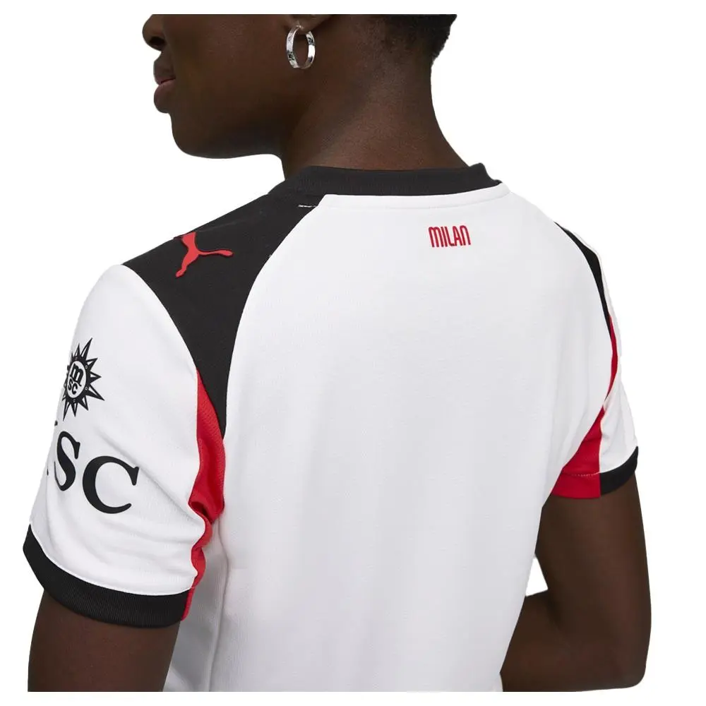 Puma clothing - PUMA Ac Milan Away Crew Neck Short Sleeve Replica Jersey - 77997302 - White (UPC: 198553355897) 3