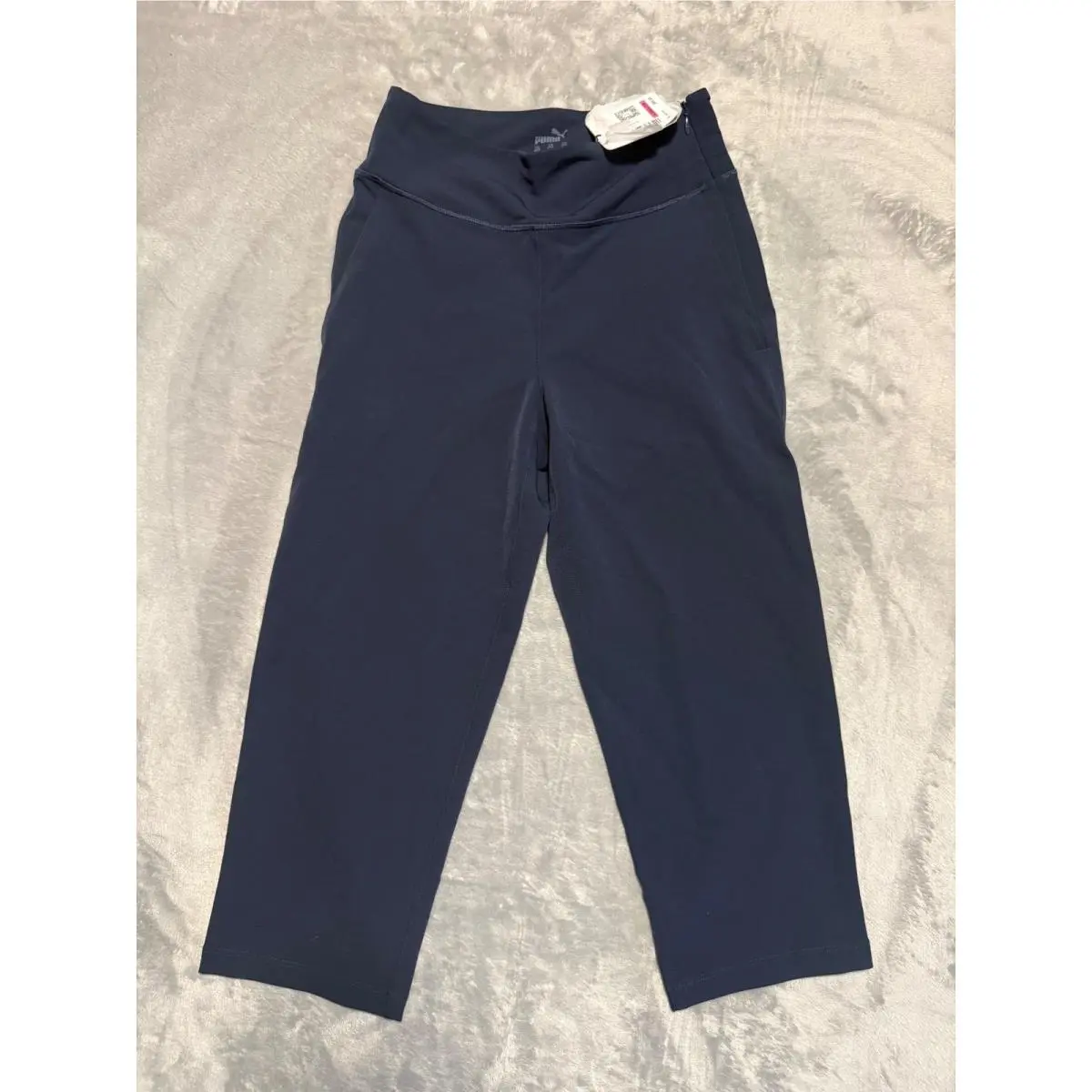 Puma Everyday Capri Women Xxs Navy Blue High Rise Slimming Waistband