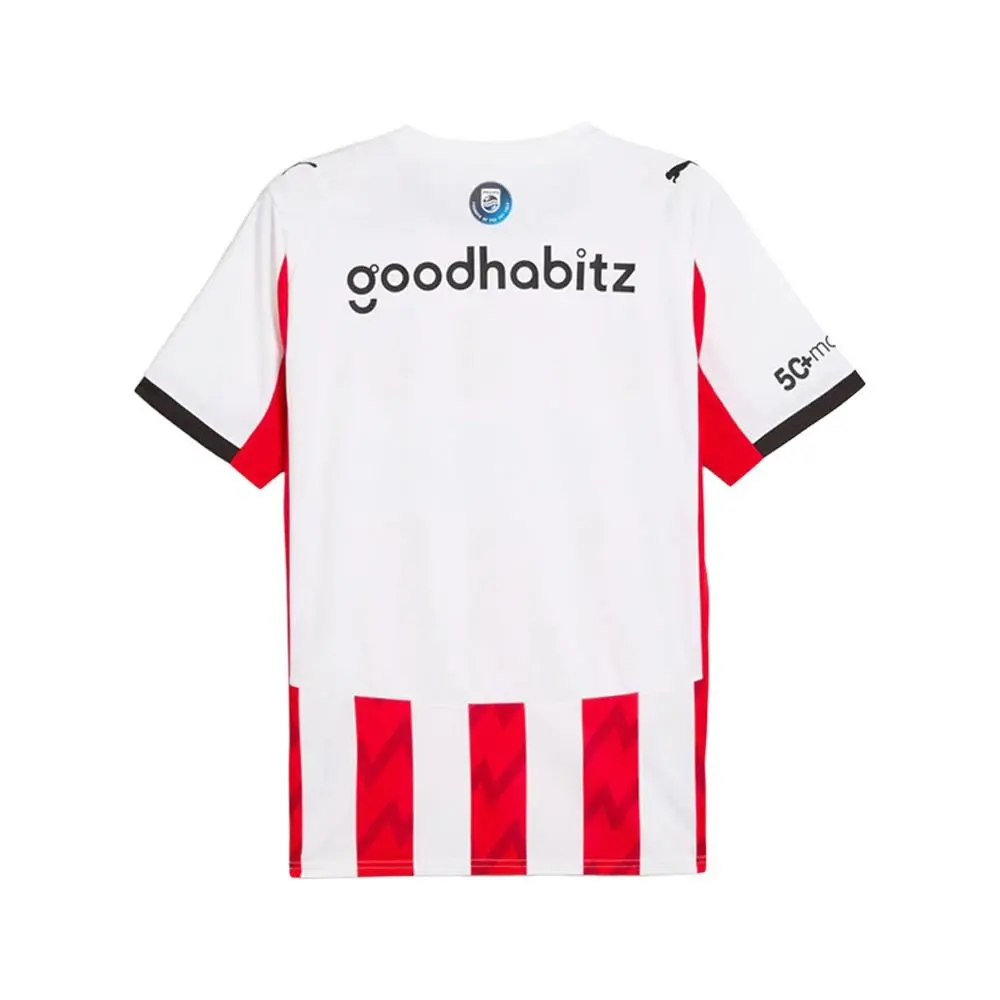 Puma clothing - PUMA Psv Home Crew Neck Short Sleeve Replica Jersey - 78042001 - White (UPC: 198553579576) 0
