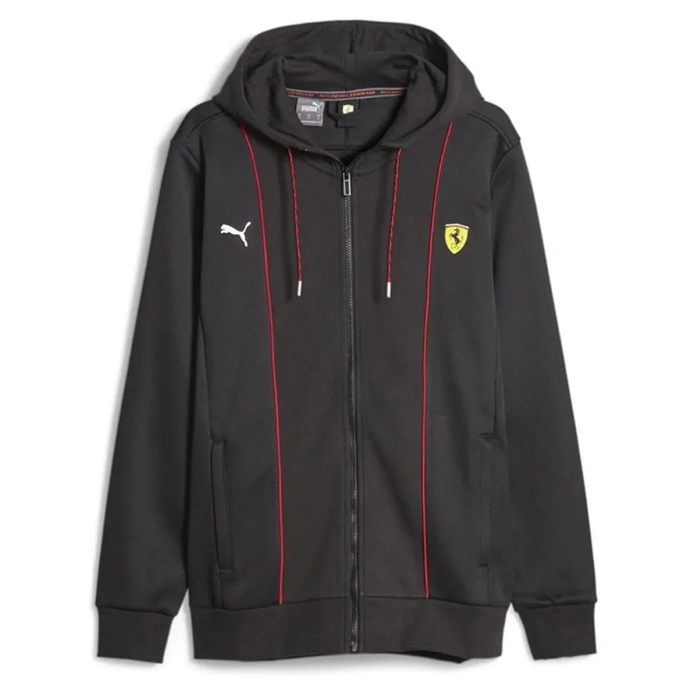 Puma Scuderia Ferrari Race Hdd Sweat Jacket Black Red Logo Men`s Small 620942-01