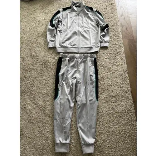Puma Mercedes Amg Petronas F1 MT7 Track Suit Set Silver Green Black Men`s Sz XL