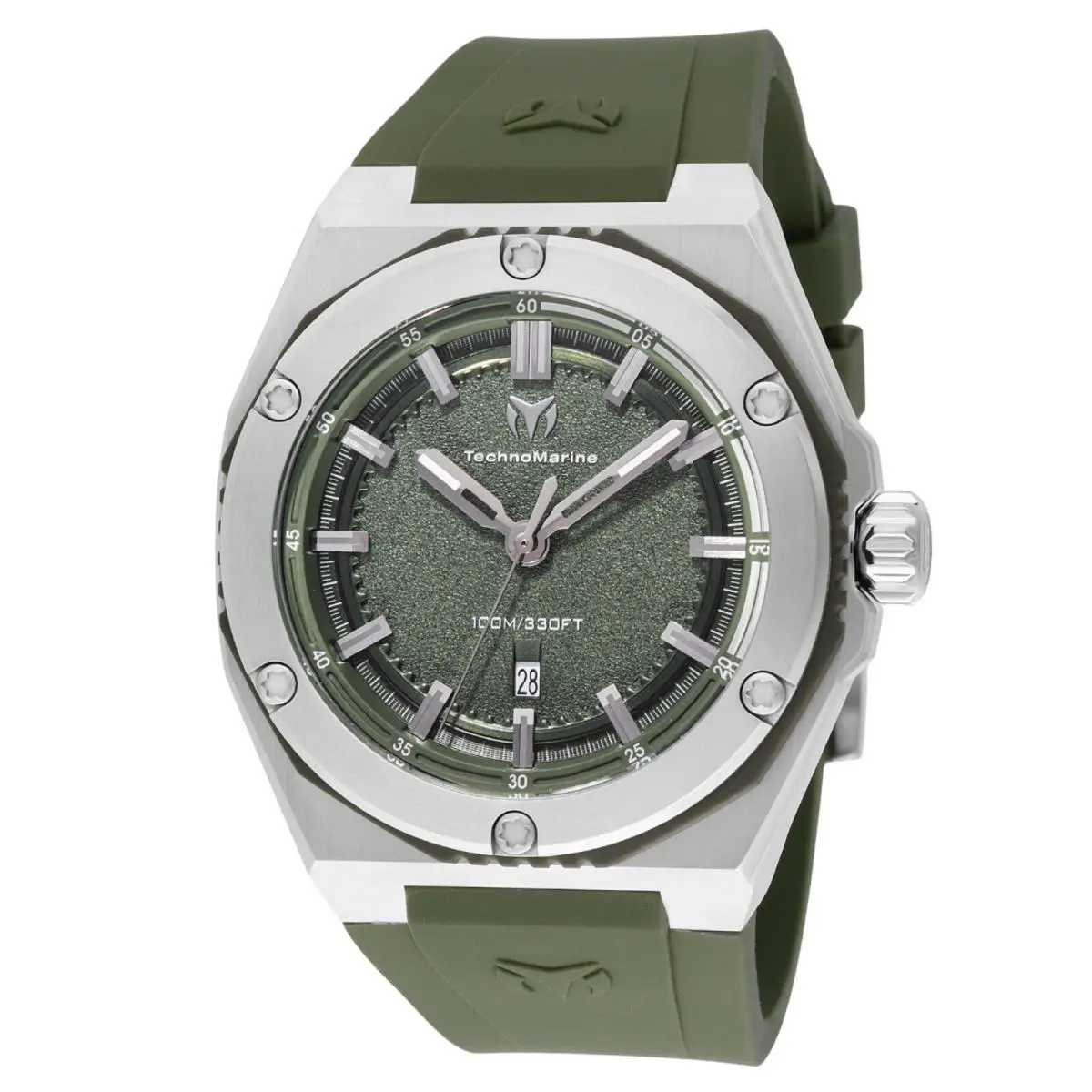 Technomarine Coral Legacy Sport Men`s Watch - 45mm Olive Green TM-416067