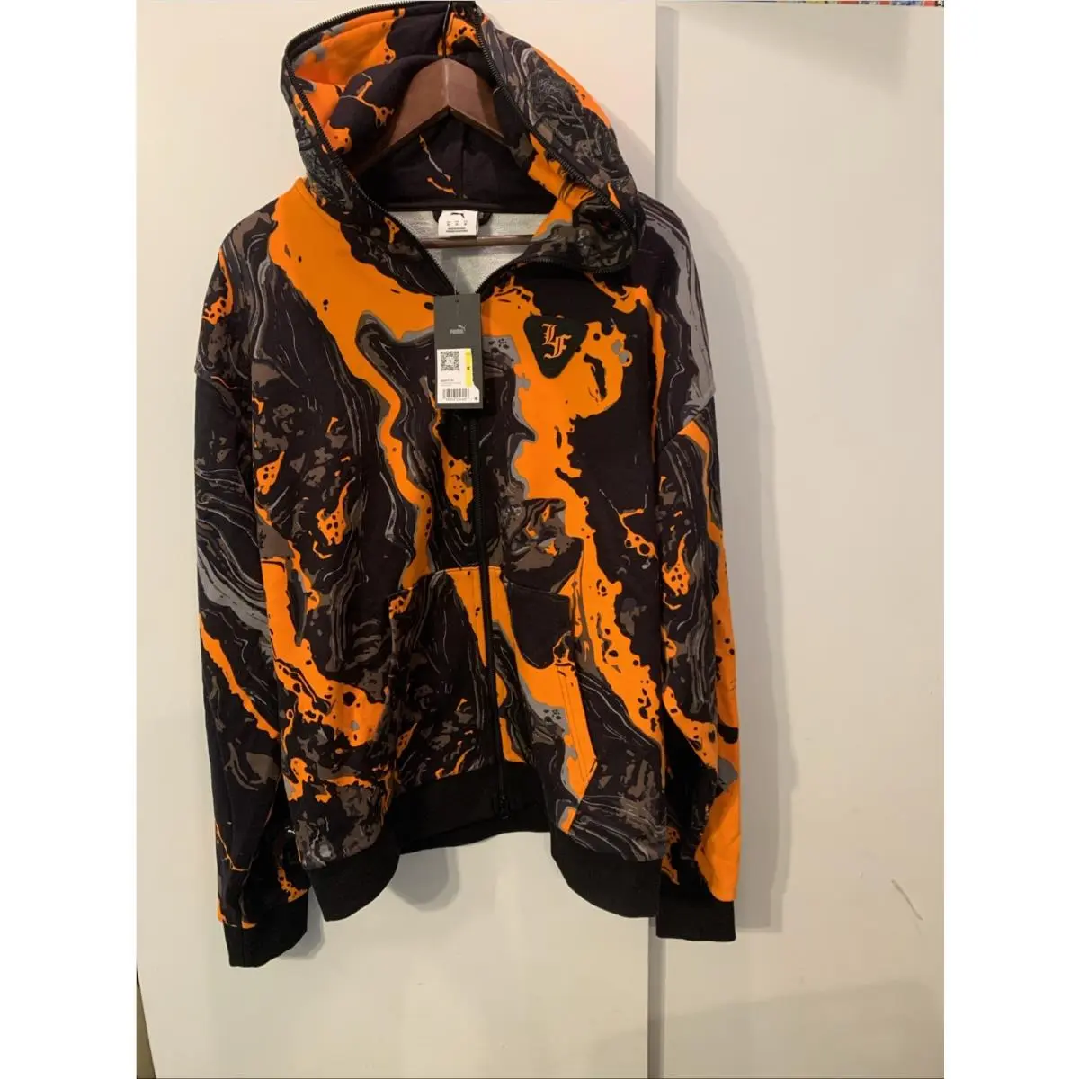 Puma Lagrange Heem Medium Jacket Era Full Zip Orange Athletic Outerwear Do