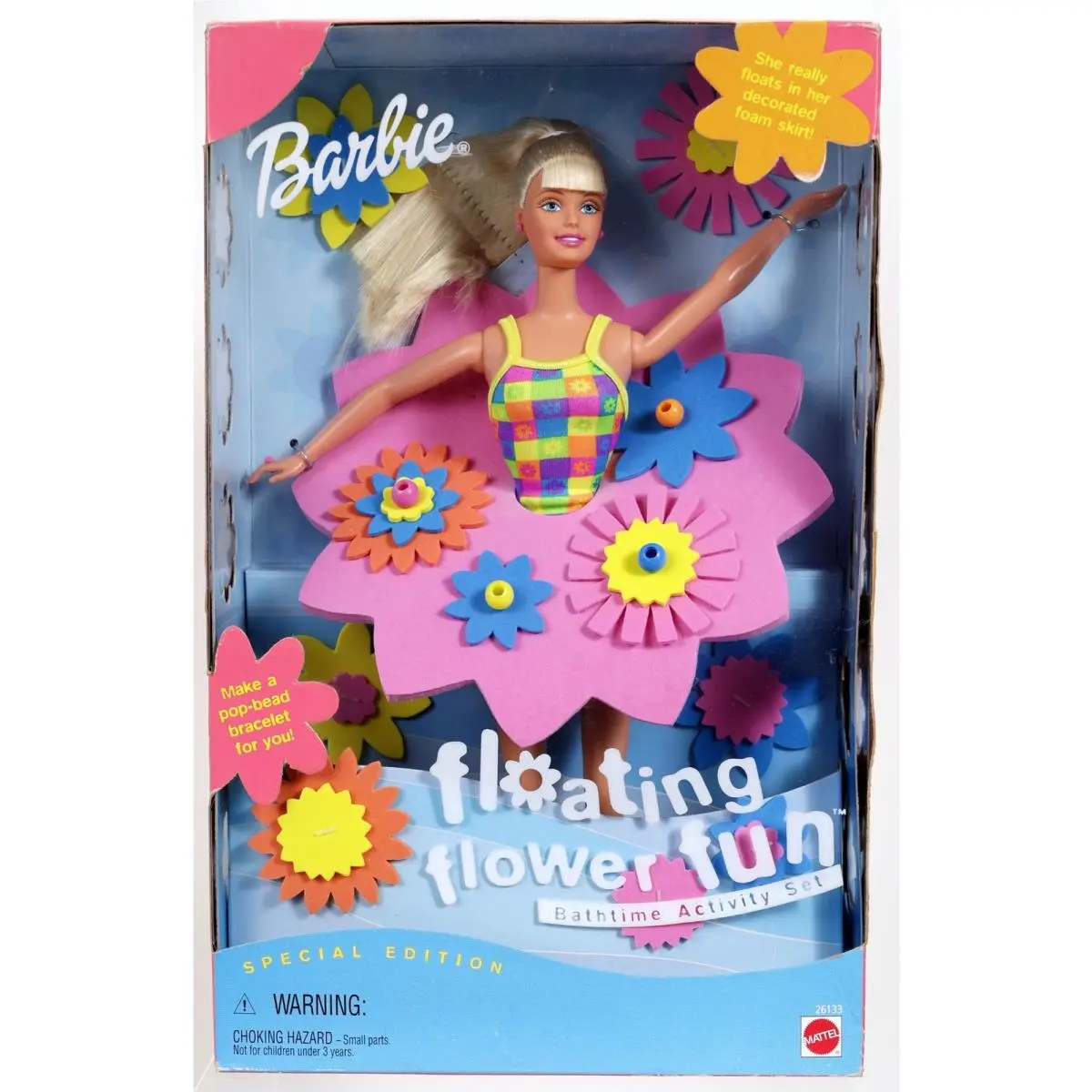 Floating Flower Fun Barbie Doll Bathtime Activity Set - 26133 Nrfb 1999 Mattel
