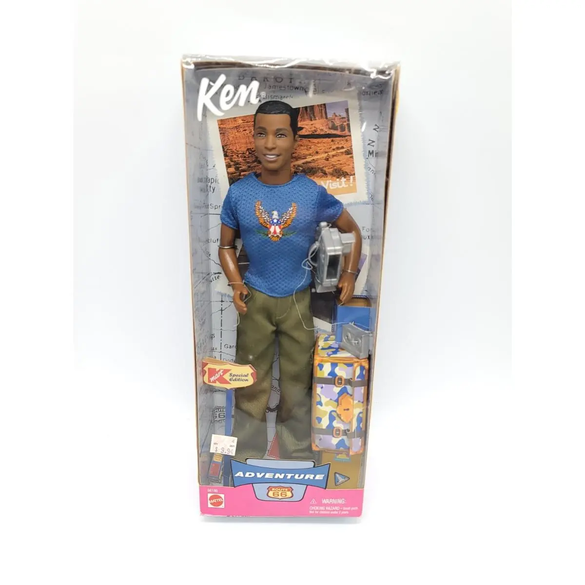 Barbie 56186 Adventure Route 66 Ken Doll Special Edition Kmart Exclusive 2002