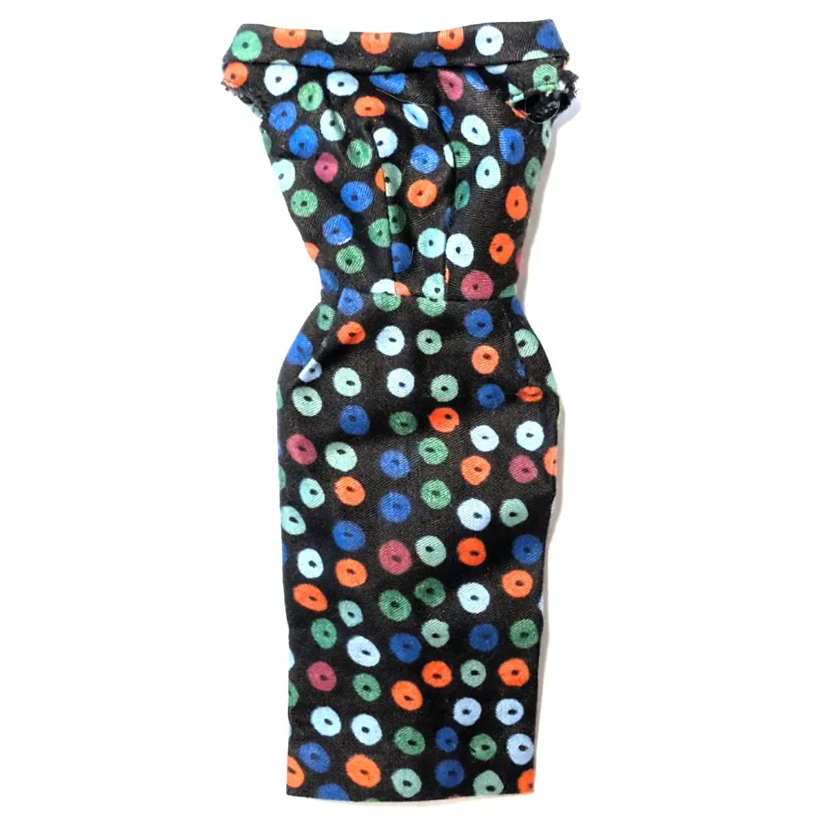 917 Vintage Barbie Apple Print Sheath Dress 1959 Condition