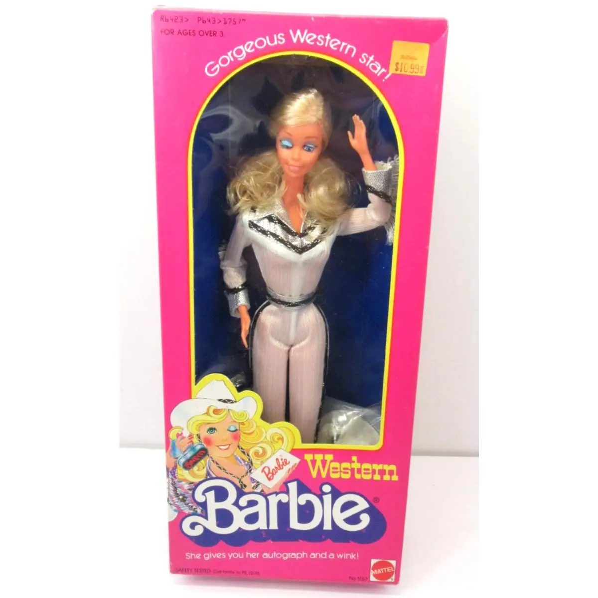Mattel Western Barbie Doll Nos 1980 Taiwan 1757