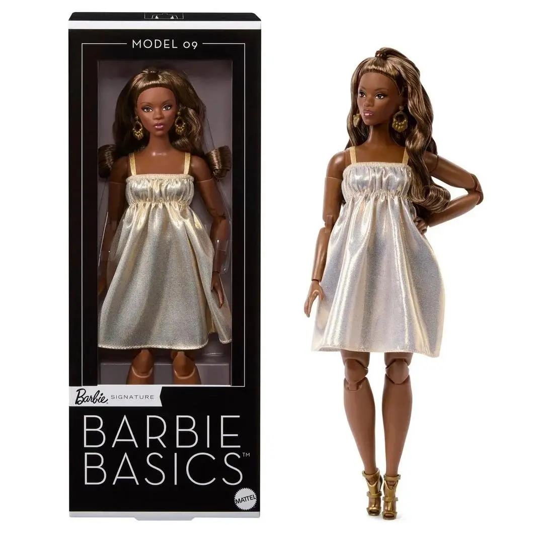 Barbie Signature Basics Model 09 Tall Curvy Brunette Doll Posable Tamika JJX28