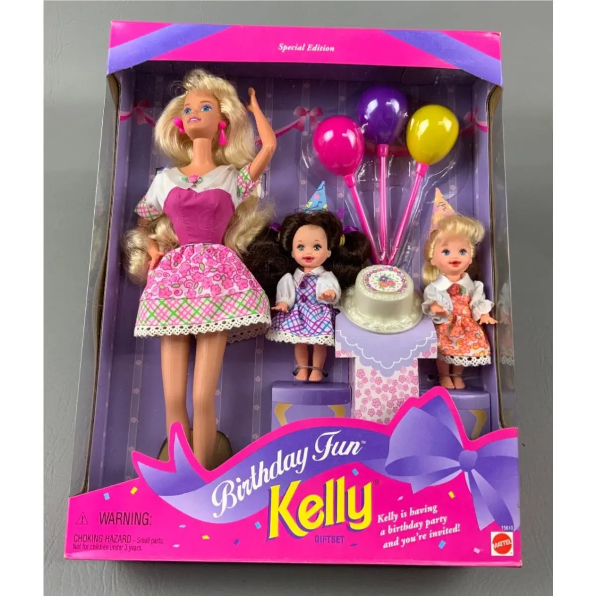 Special Edition Birthday Fun Kelly Gift Set Item 15610 1996 Mattel