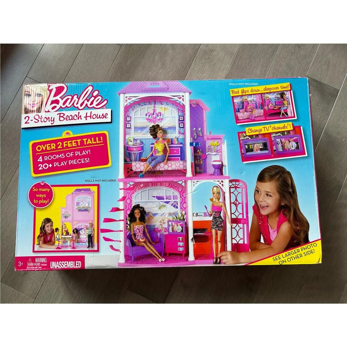Mattel 2011 2-Story Beach House Barbie Doll Play Set