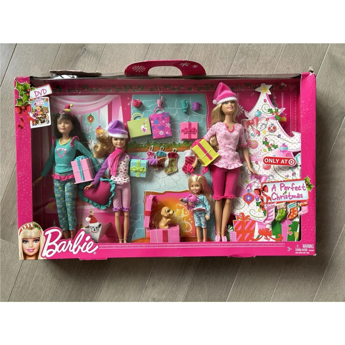 Mattel 2012 Target Exclusive A Perfect Christmas Night Barbie Sisters Doll Set
