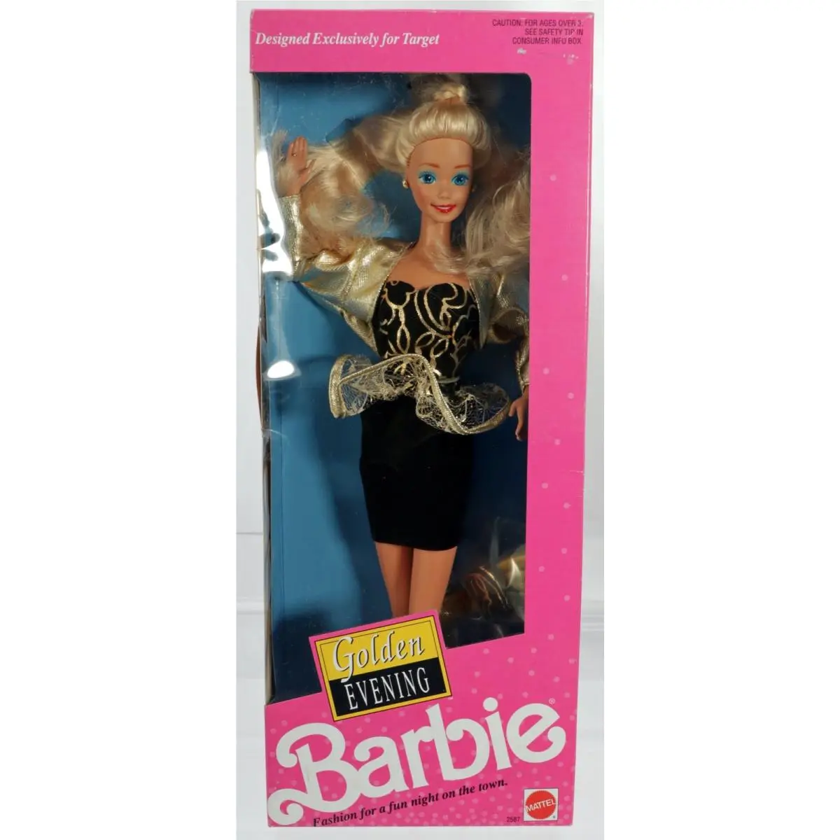 Golden Evening Barbie Doll Target Exclusive - 2587 Nrfb 1991 Mattel Inc