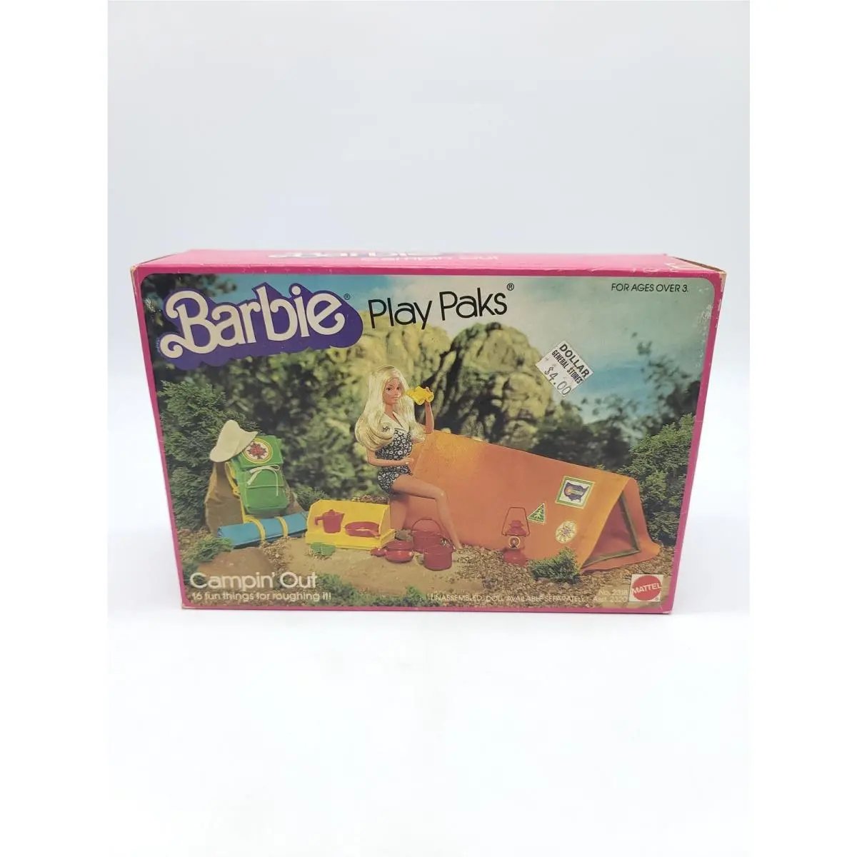 Mattel 1980 Barbie 2318-2320 Barbie Play Paks Campin` Out Roughing It