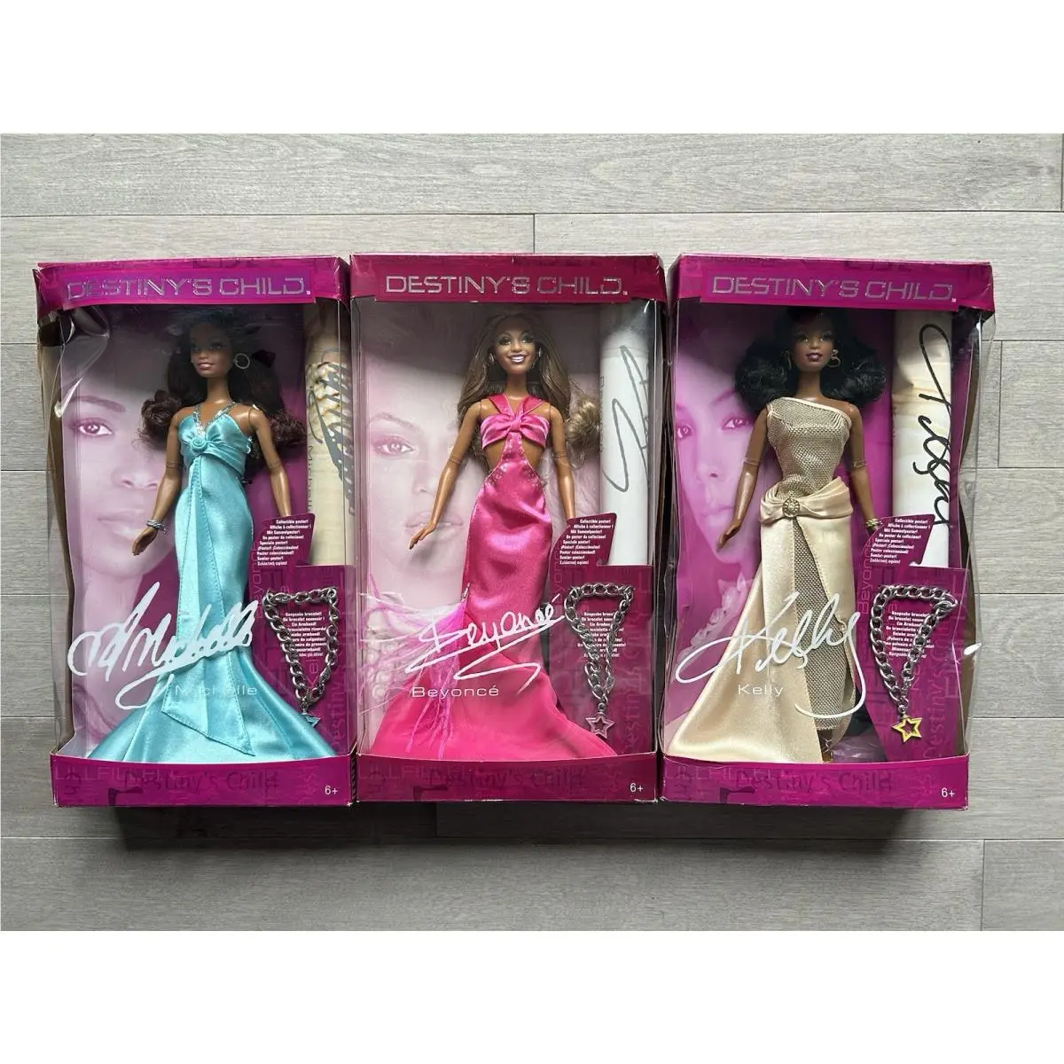 Mattel 2005 Destiny’s Child Barbie Dolls - Complete Set - Beyoncé Kelly Michelle