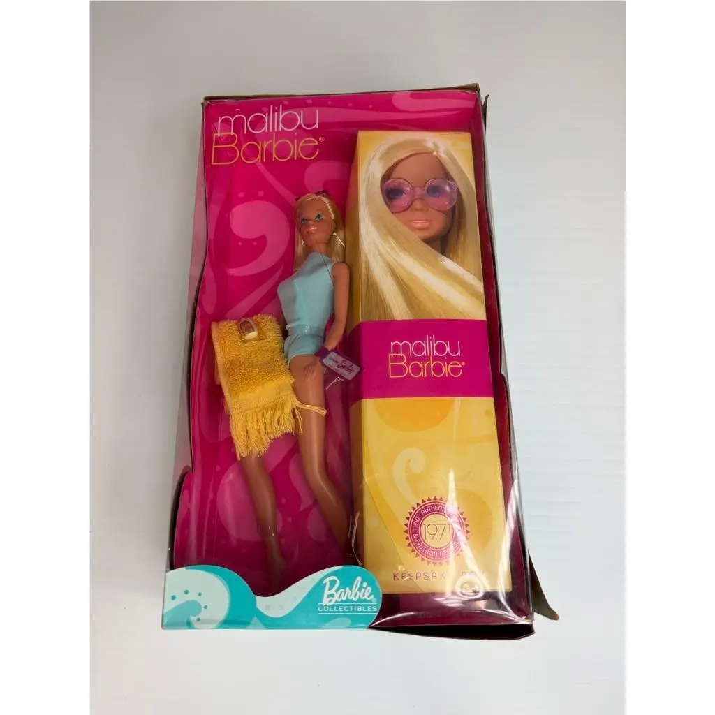 Vintage Malibu Barbie Doll Figure 2001 Release Beach Collect Work Party Core Ni