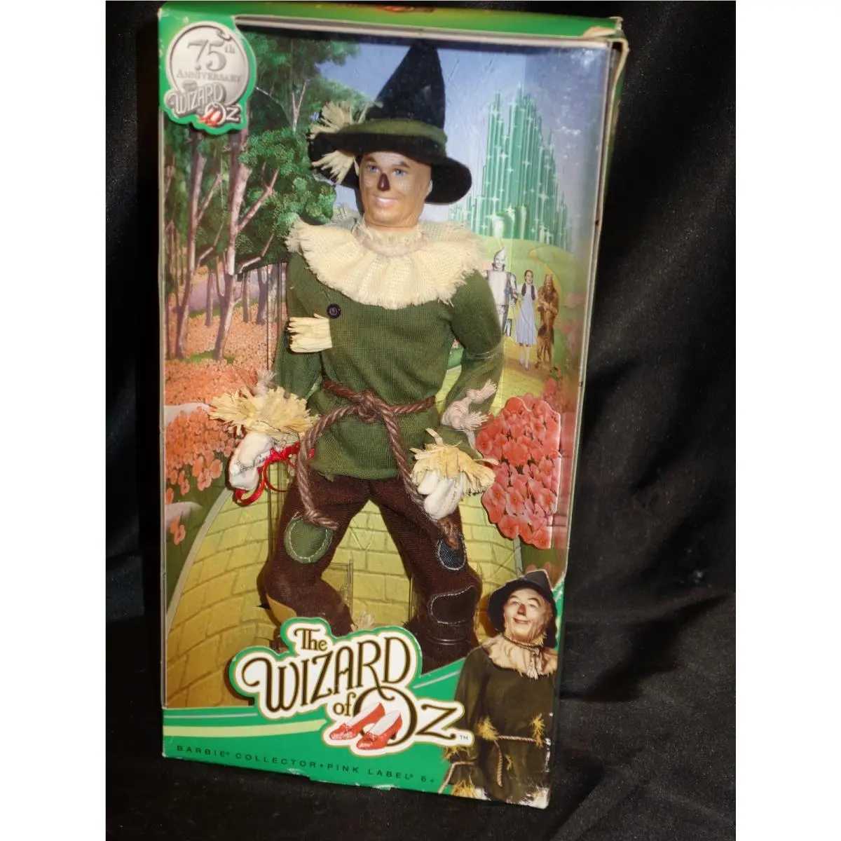 2013 Barbie Scarecrow Doll Pink Label The Wizard Of Oz 75th Anniversary Nrfb