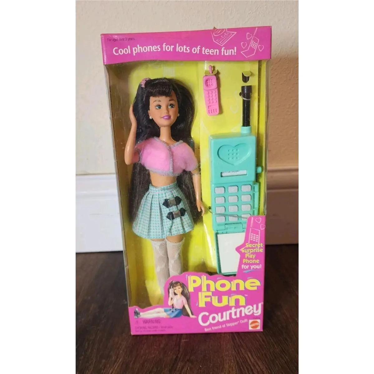 Nrfb Mattel Barbie Phone Fun Courtney Doll 1995 Vintage Skippers Friend 14314