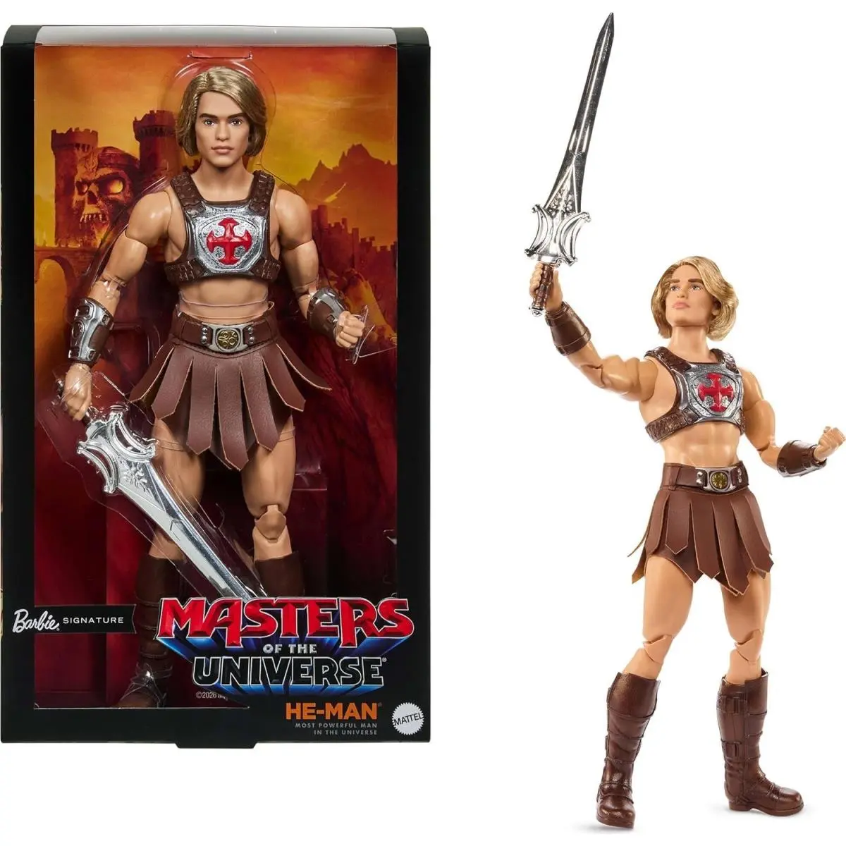 Barbie Signature Ken Doll Motu He-man Movie Theme Collectible In Stock Now