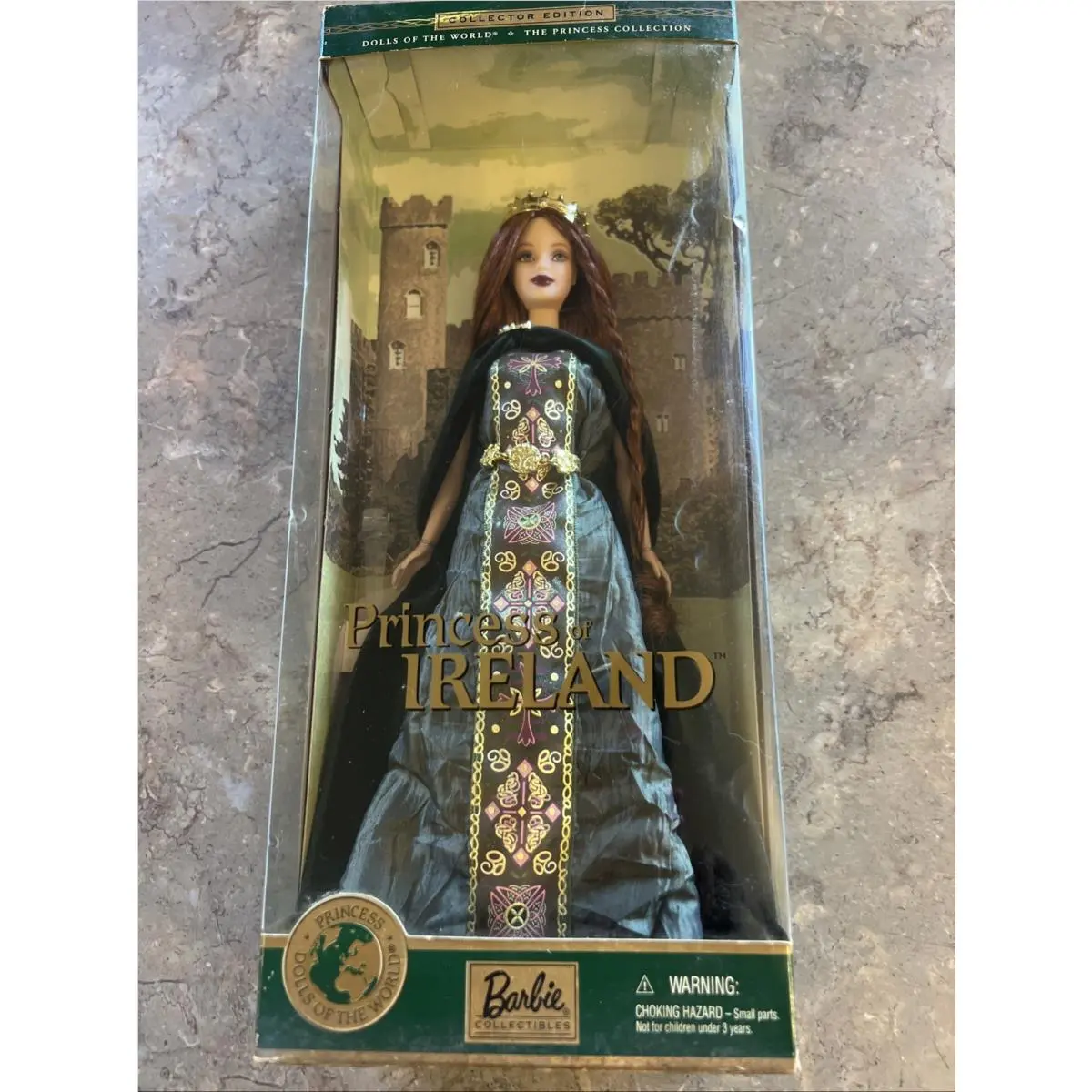 2001 Barbie Princess Of Ireland Dolls Of The World Mattel