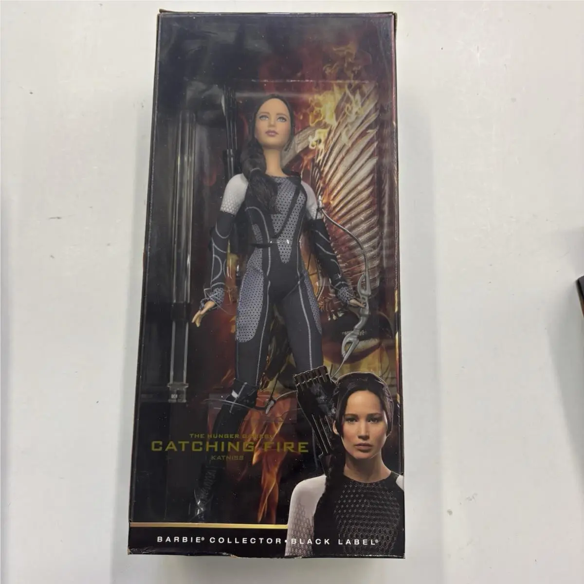Hunger Games Catching Fire Katniss Doll Barbie Collector Black Label