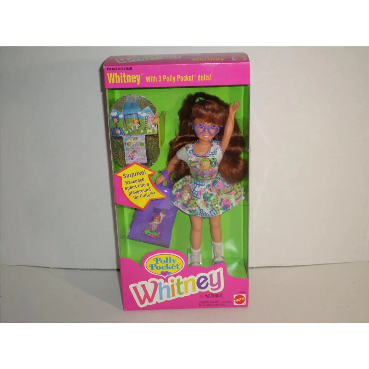 Whitney with 3 Polly Pocket Dolls Barbie Doll 1994 Mattel 12983