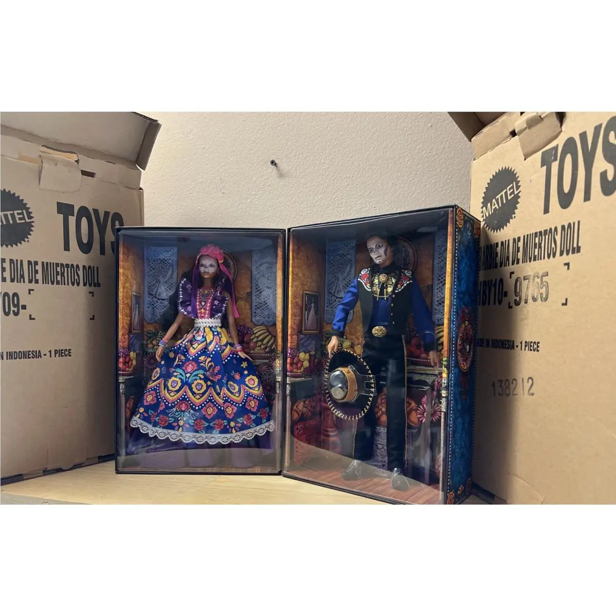 2022 Barbie Ken Dia De Los Muertos Day of The Dead Doll Set of 2 Dolls