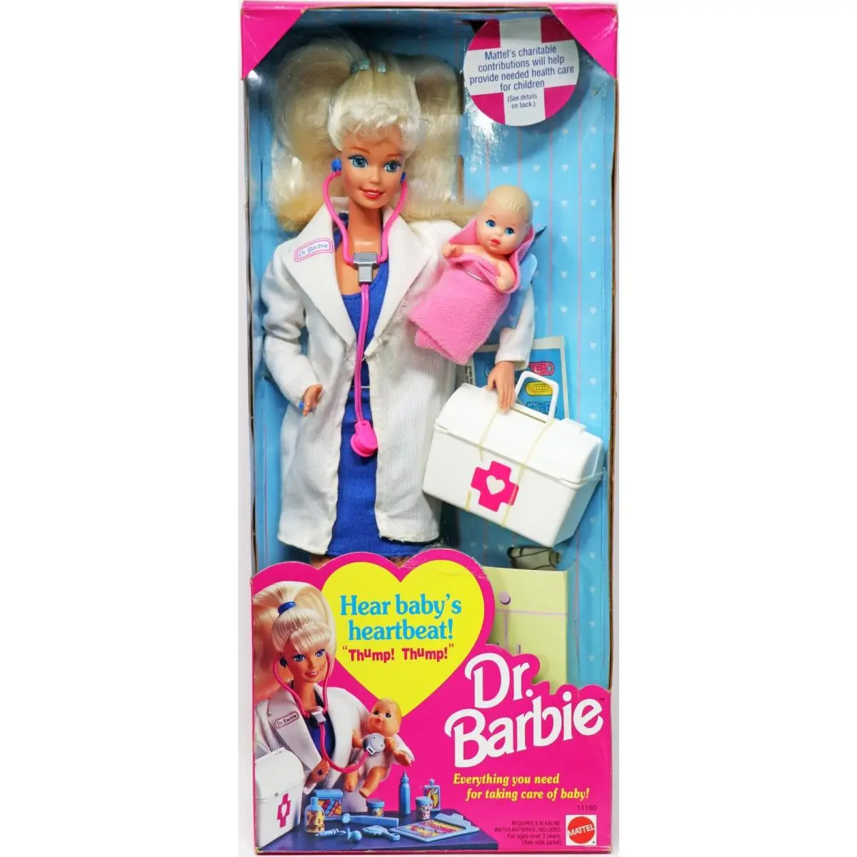 Dr. Barbie Doll - 11160 Never Removed From Box 1993 by Mattel Inc