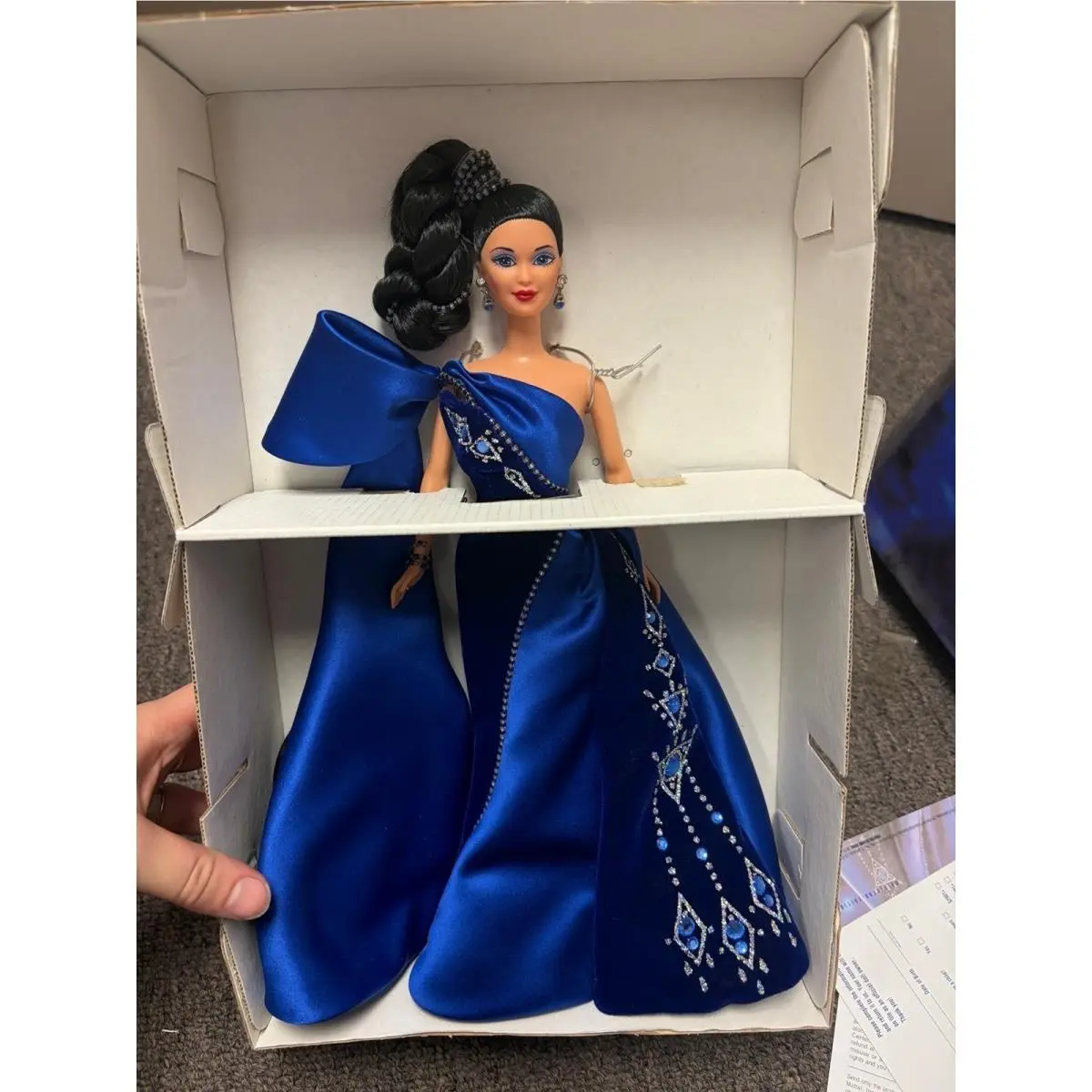 Vintage Mattel Sapphire Splendor Barbie 15523 Mackie Jewel Essence Collection
